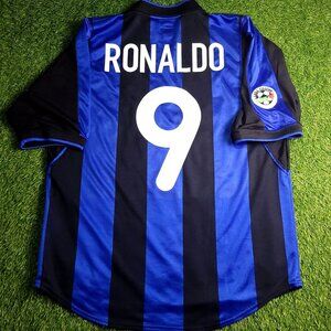 Ronaldo Inter Milan 2000 2001 Home Soccer Jersey M